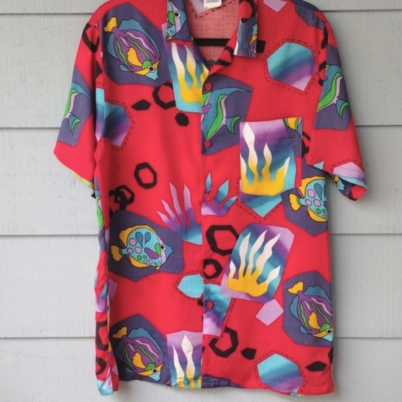 Fish Hawaiian Shirt - Picture 2 of 4